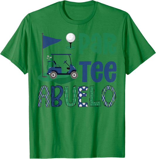 Par- Abuelo Golf Lover Birthday Party Family Matching T-Shirt - T-Shirt | Irish Green