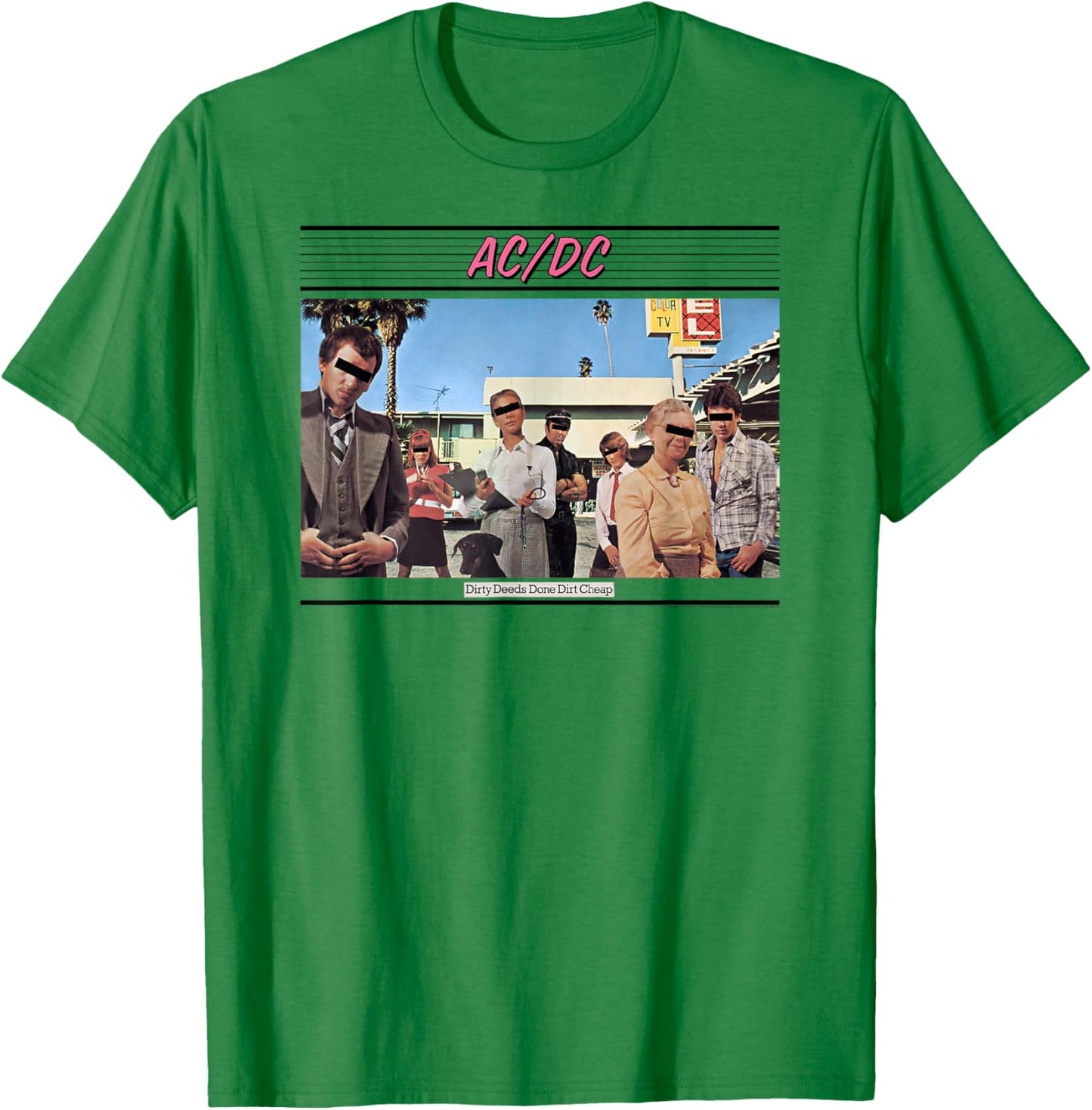 AC/DC - Dirty Deeds Done Dirt Cheap T-Shirt - T-Shirt | Irish Green