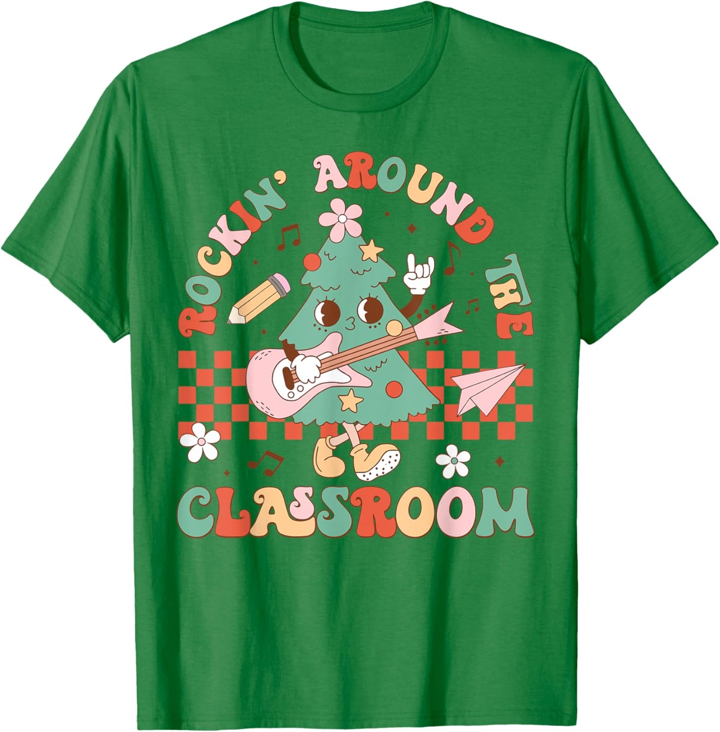 Rockin Around The Classroom T-Shirt - T-Shirt | Irish Green