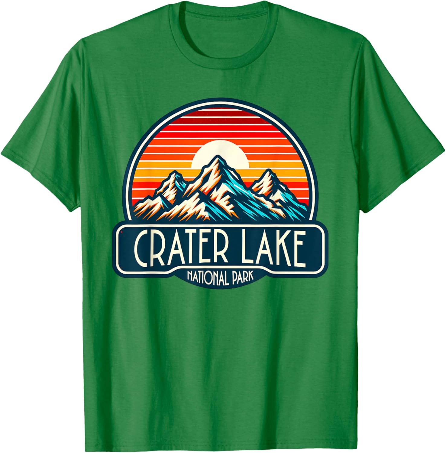 Crater Lake National Park T-Shirt - T-Shirt | Irish Green