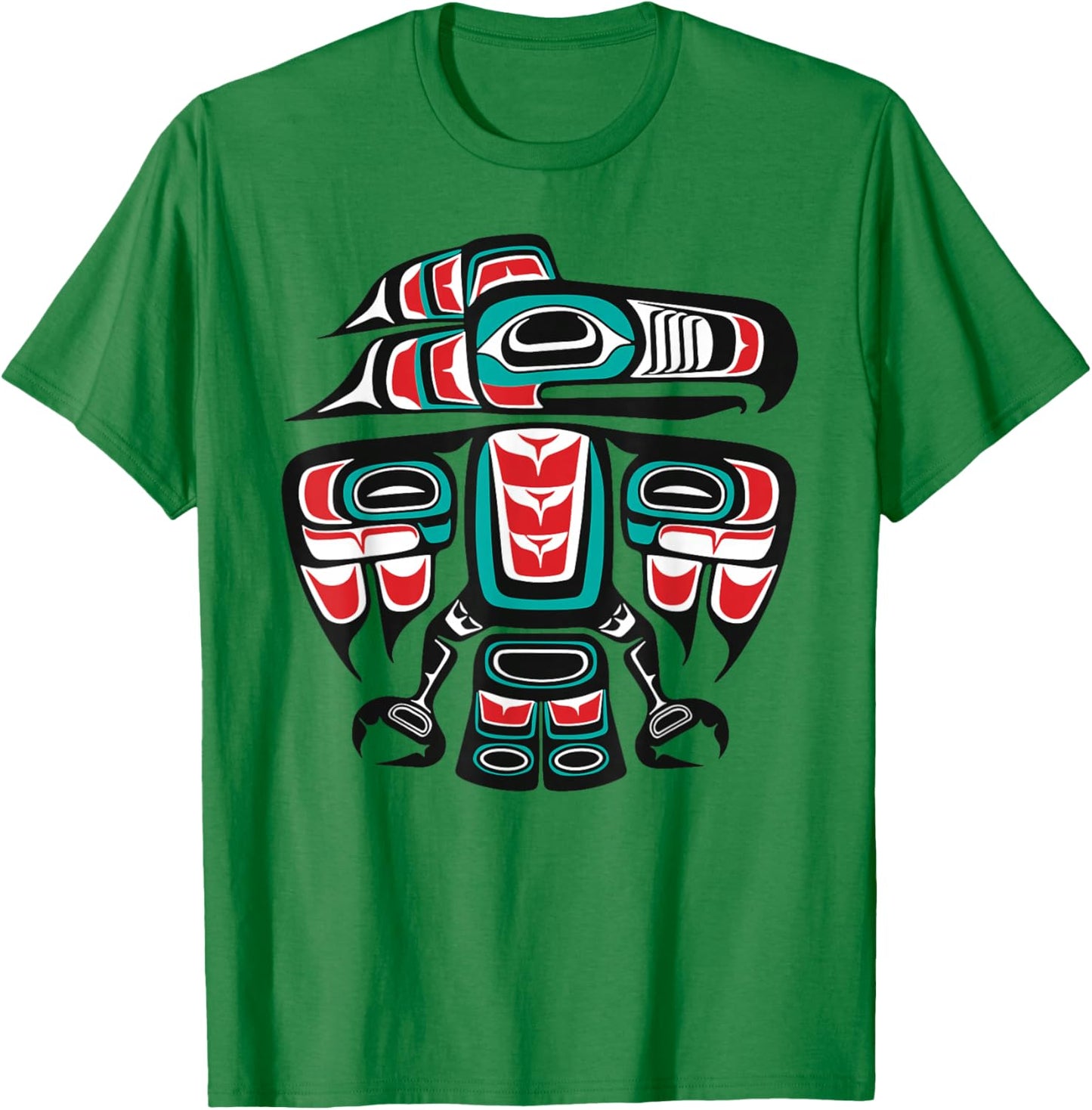 Haida Raven Native American, Raven Tlingit T-Shirt - T-Shirt | Irish Green