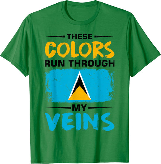 Saint Lucian Roots Lucian Pride Design for St Lucian T-Shirt - T-Shirt | Irish Green