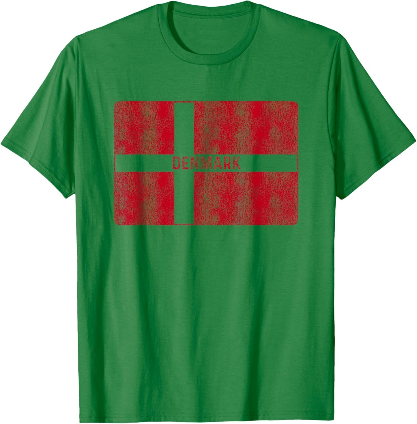 Vintage Denmark Flag Danish Souvenir Women and Kids T-Shirt - T-Shirt | Irish Green