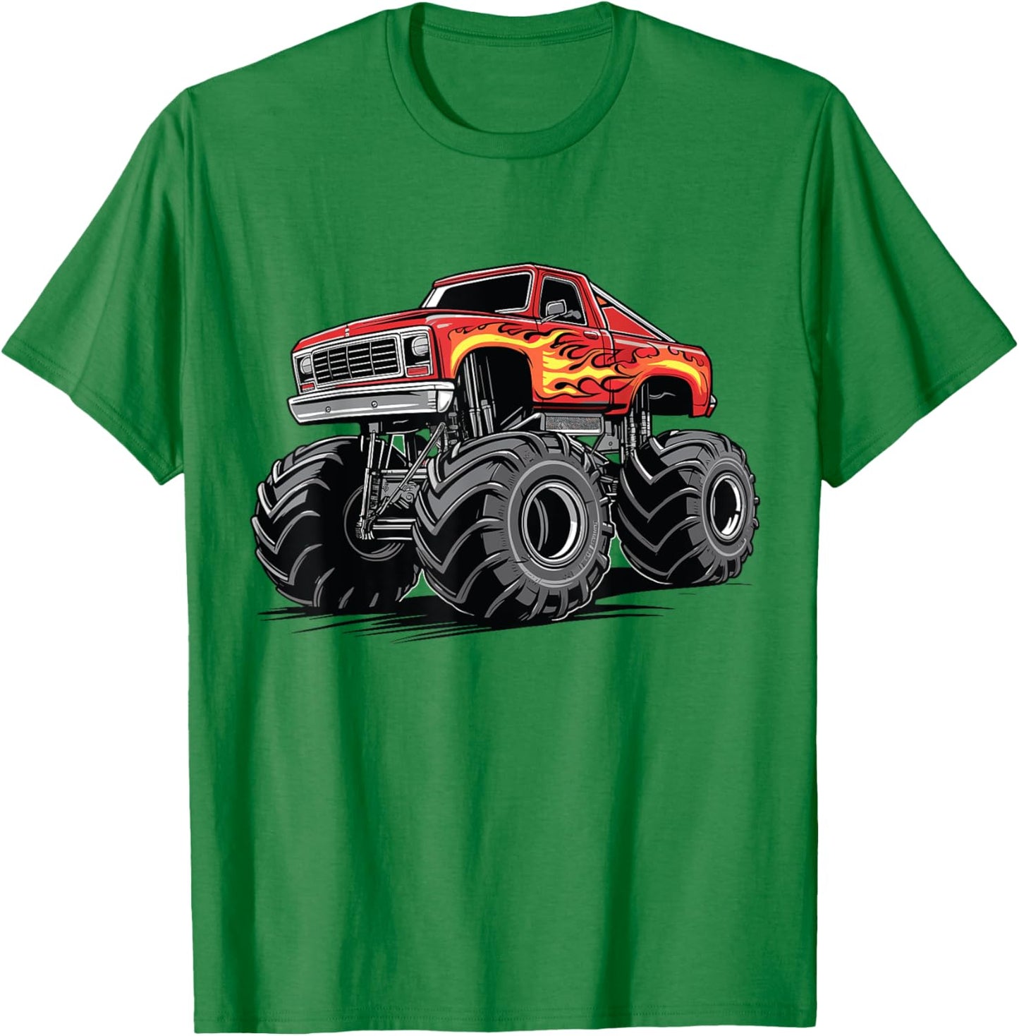 Monster Truck for toddlers Youth & Adults T-Shirt - T-Shirt | Irish Green