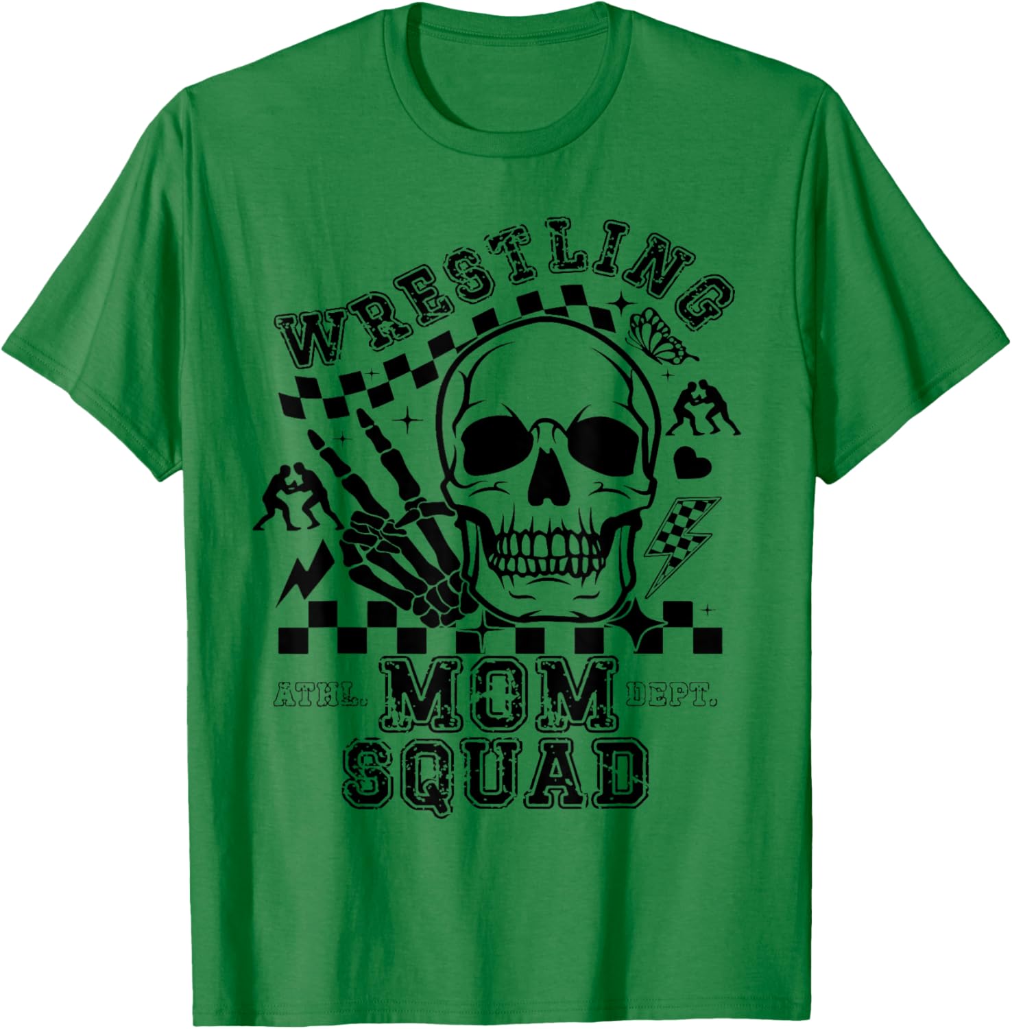Wrestling Mom Squad T-Shirt - T-Shirt | Irish Green