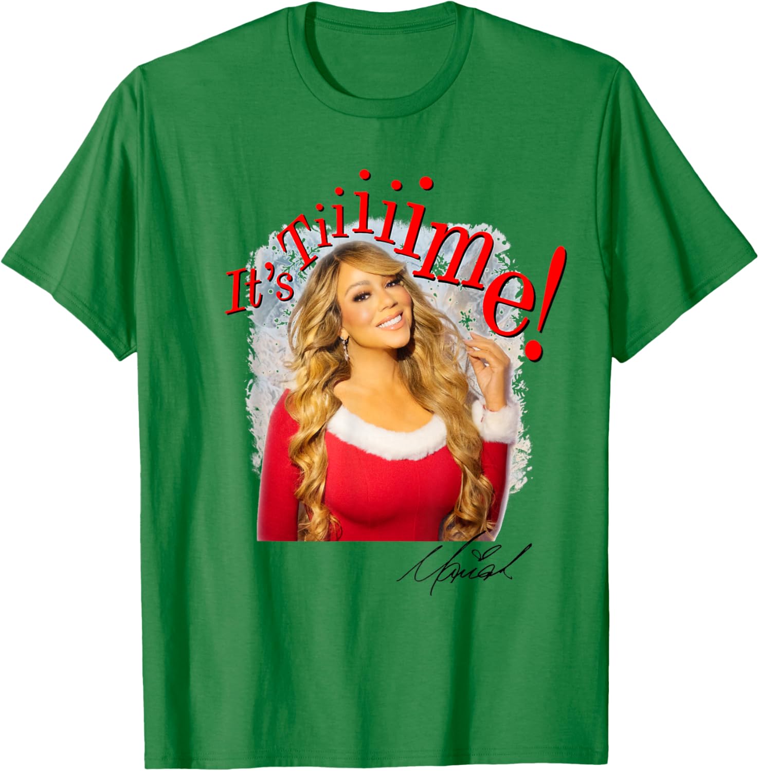 Mariah Carey Official It's Time 30th Anniversary T-Shirt - T-Shirt | Irish Green