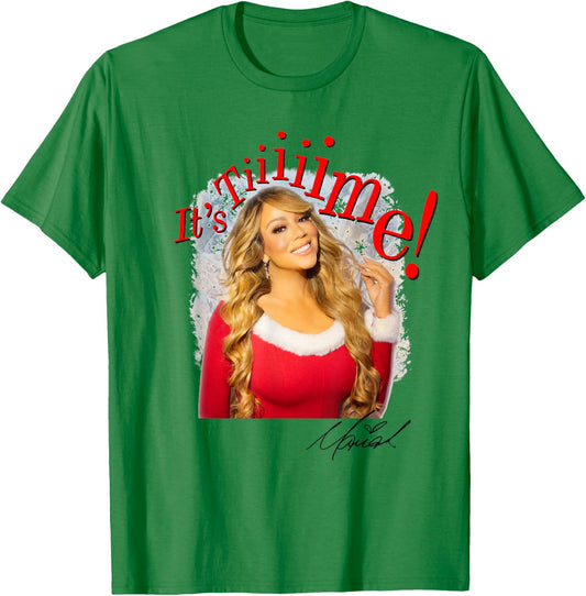 Mariah Carey Official It's Time 30th Anniversary T-Shirt - T-Shirt | Irish Green
