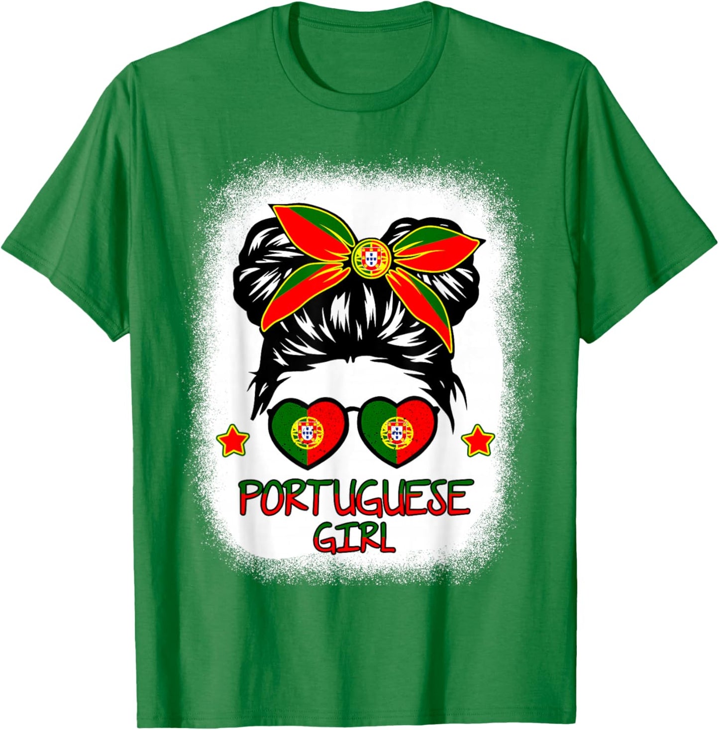 Girls Portugal Toddler Kids Women Pride Portuguese Flag T-Shirt - T-Shirt | Irish Green