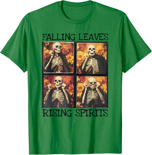 Funny Halloween Skeleton Nature Photobooth Sassy Skeleton T-Shirt - T-Shirt | Irish Green