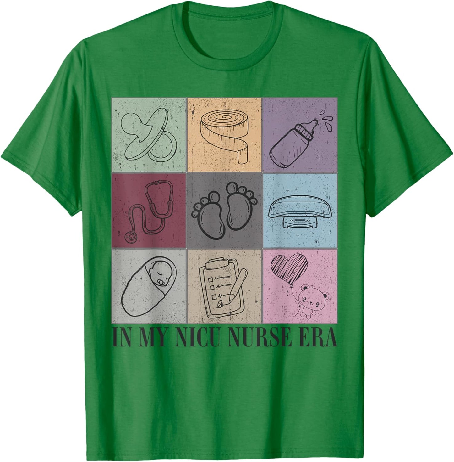 Neonental Intensive Care Unit In My Nicu Nurse Era T-Shirt - T-Shirt | Irish Green