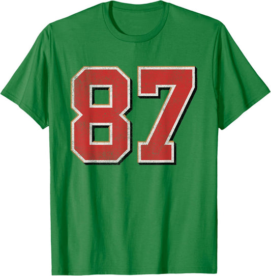 In My Number 87 Era Vintage Retro T-Shirt - T-Shirt | Irish Green