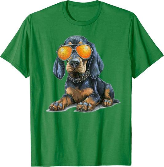 Tennessee Dog Sport Lovers | Bluetick Coonhound Puppy Women Kids T-Shirt - T-Shirt | Irish Green