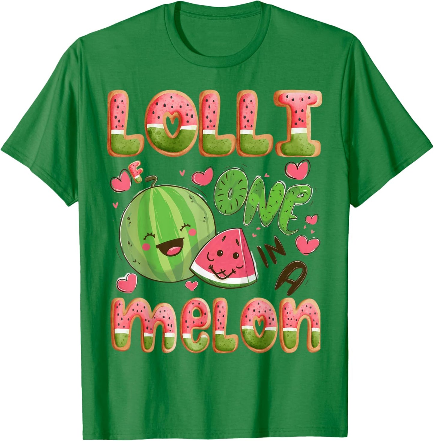 Lolli Of One In A Melon 1St Birthday Watermelon Bday Party T-Shirt - T-Shirt | Irish Green