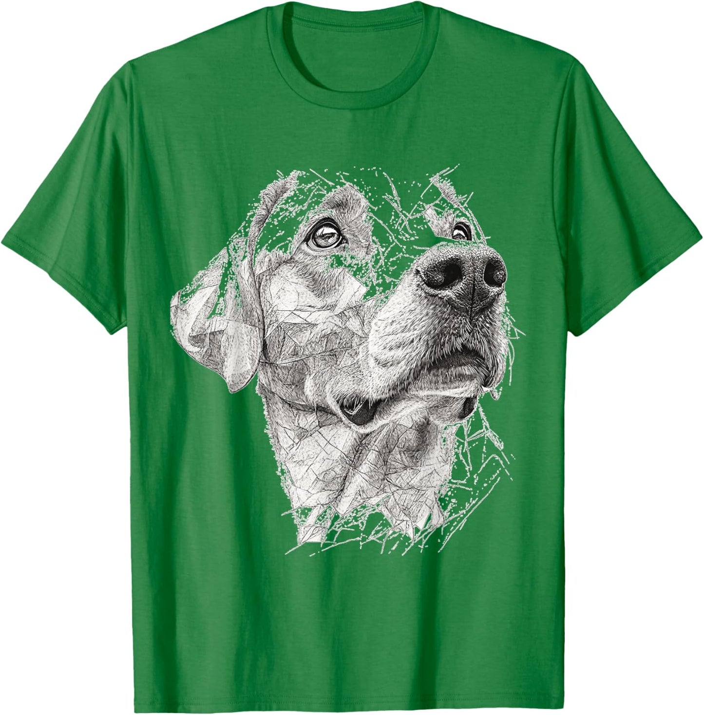 Labrador Retriever Dog Motif Pet Art Labrador Retriever T-Shirt - T-Shirt | Irish Green