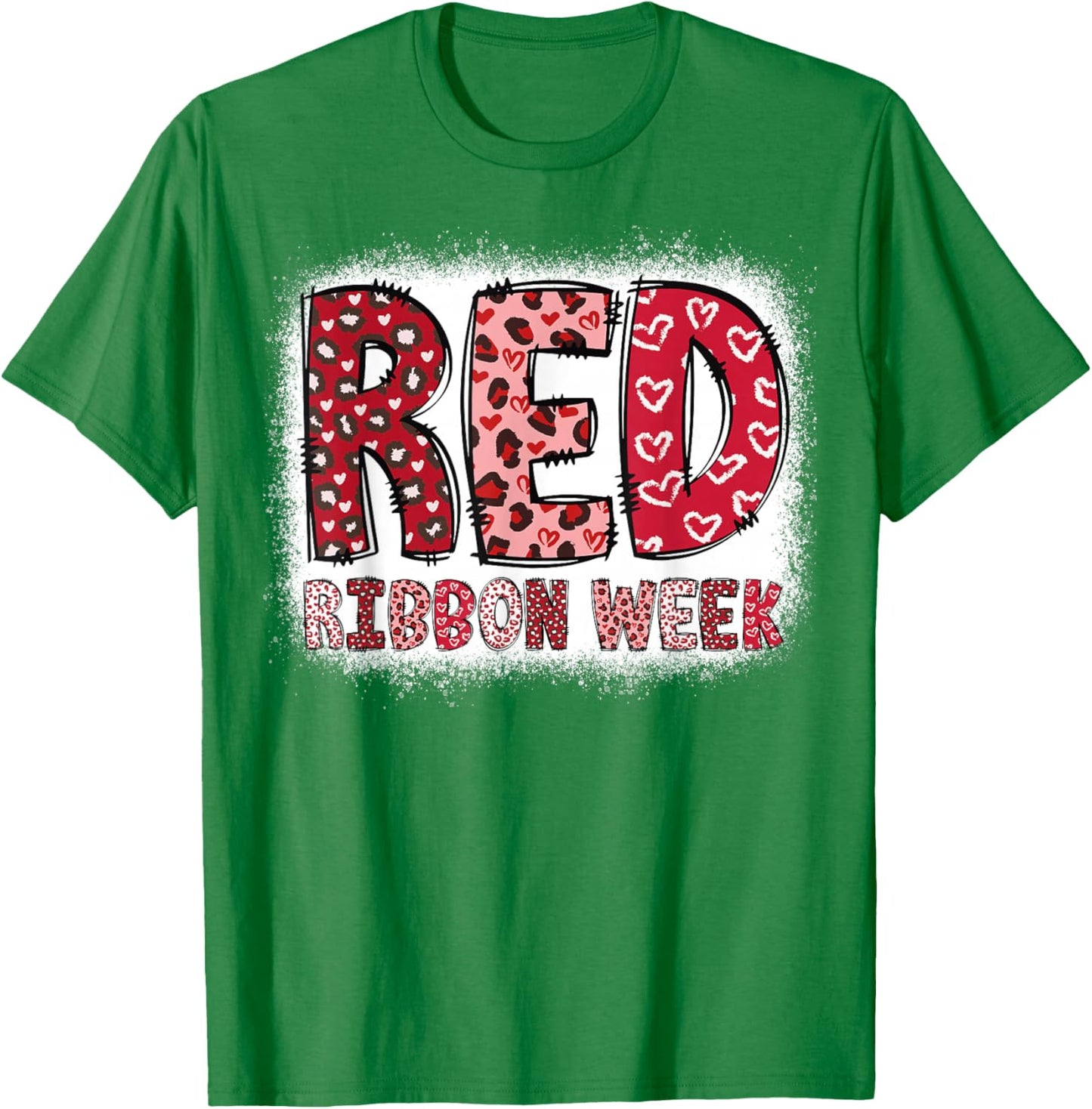 Red Ribbon Week T-Shirt - T-Shirt | Irish Green