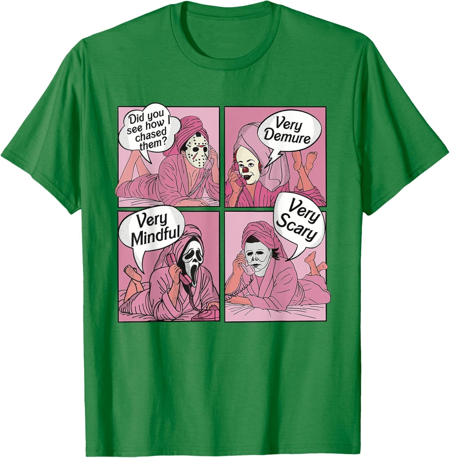 Very demure Cute Ghost Halloween Humorous saying fall T-Shirt - T-Shirt | Irish Green