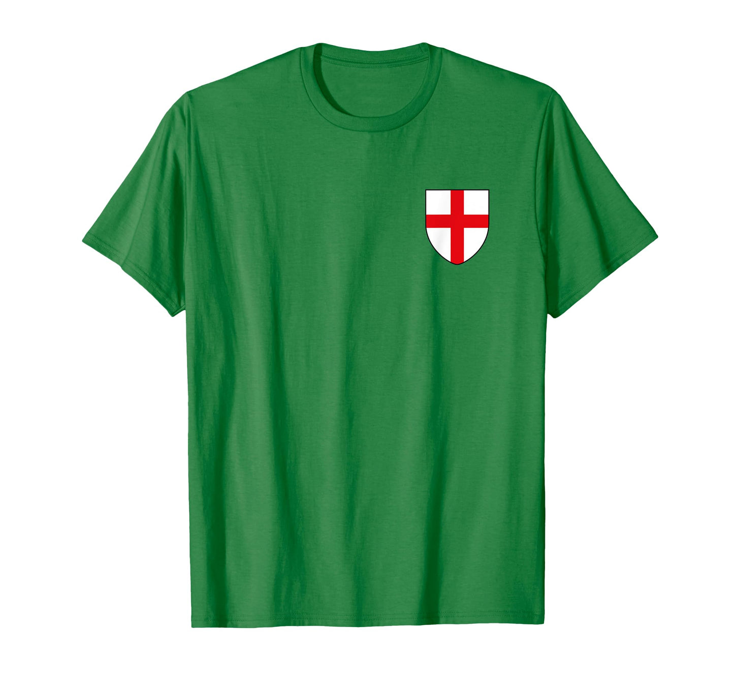 Black Design St George's Cross English Flag T-Shirt