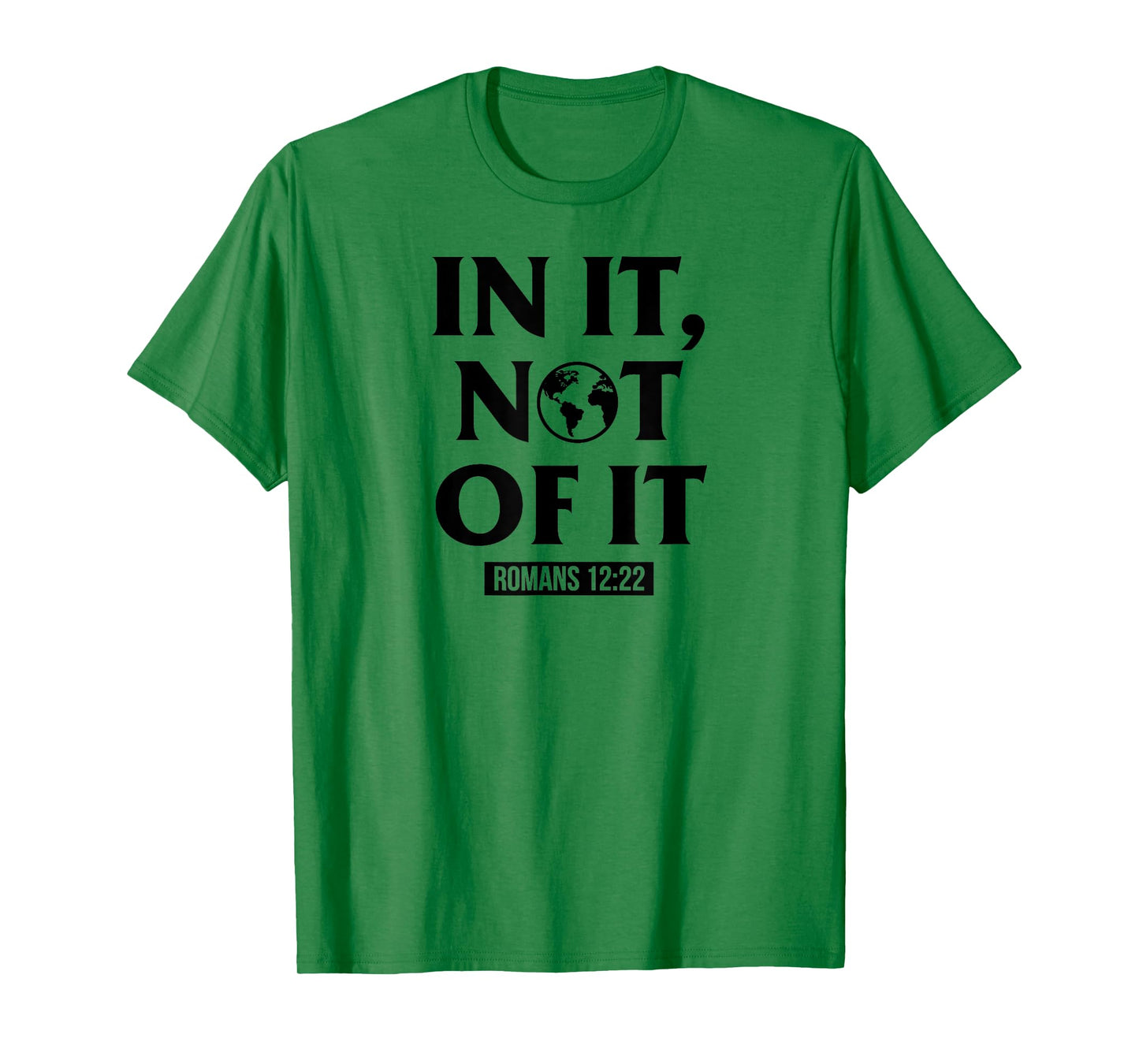 In It Not Of It Romans 12:22 - Christian Bible Verse Quote T-Shirt