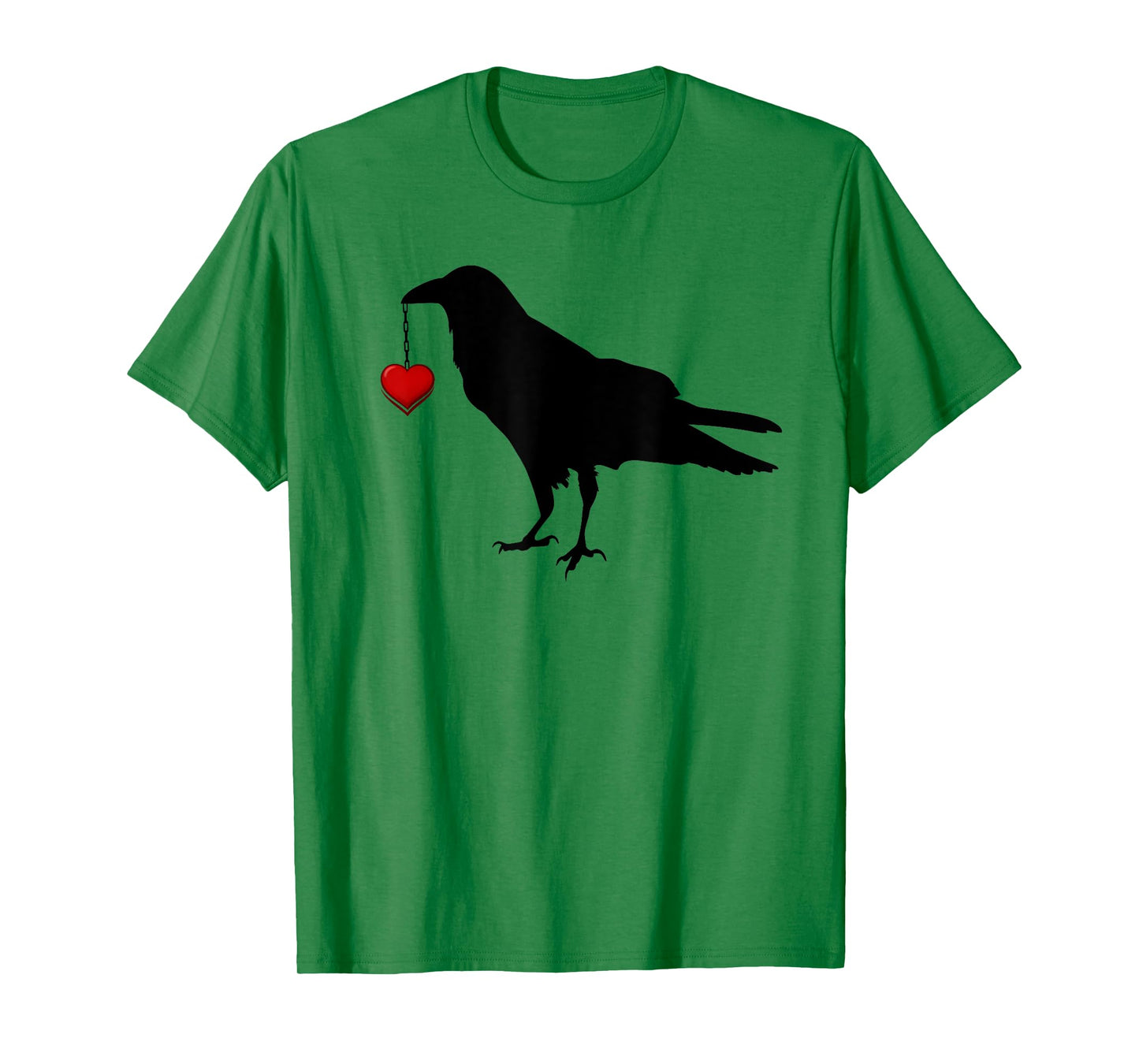 Blackbird with Heart Crow T-Shirt
