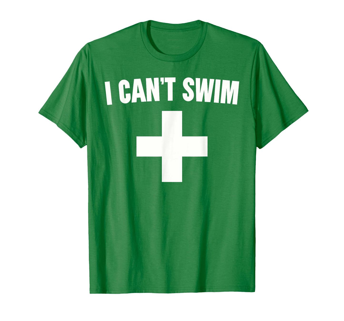 Summer Humor Funny Pool Lifeguard Tee I Can't Swim T-Shirt