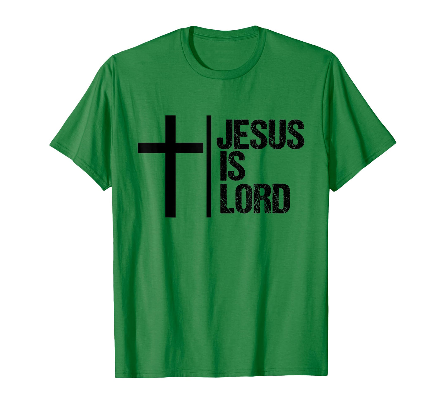 Jesus is Lord T-Shirt Cross Faith Christian Bible God Holy T-Shirt