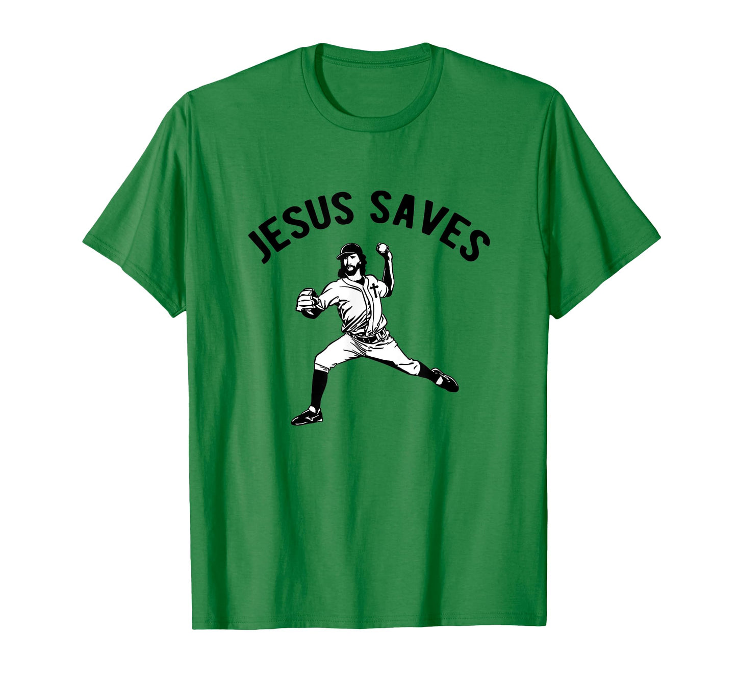 Jesus Saves Baseball pitcher T-Shirt