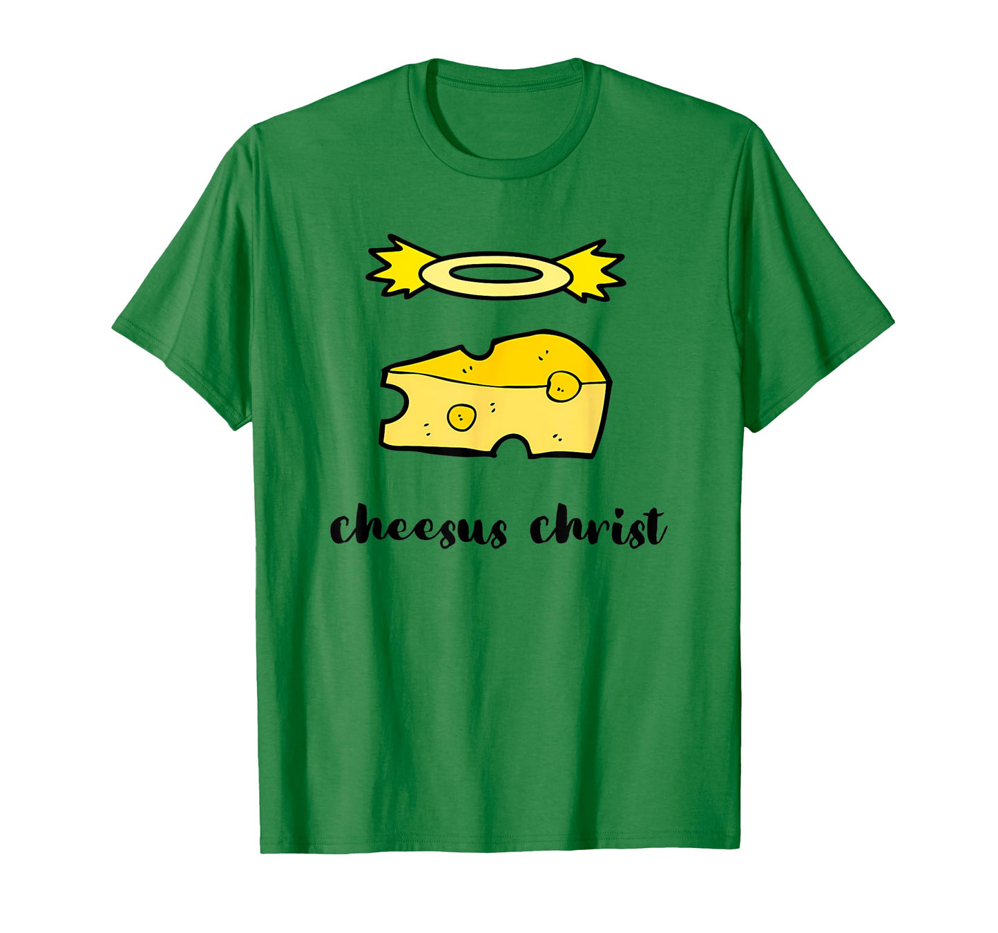 Funny Jesus King - Cheesus Christ Cheese Pun Design T-Shirt