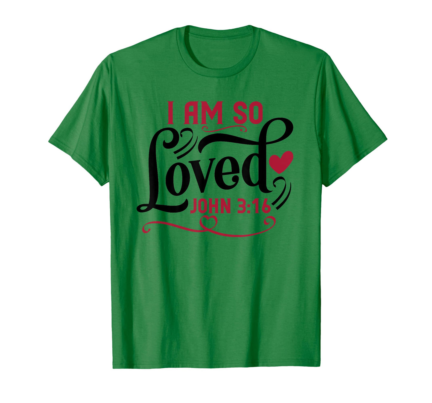 Inspired In The Bible I Am So Loved T-Shirt, Unisex-Adults, Unisex-Kids, Grey, Small, Short Sleeve, T-Shirt