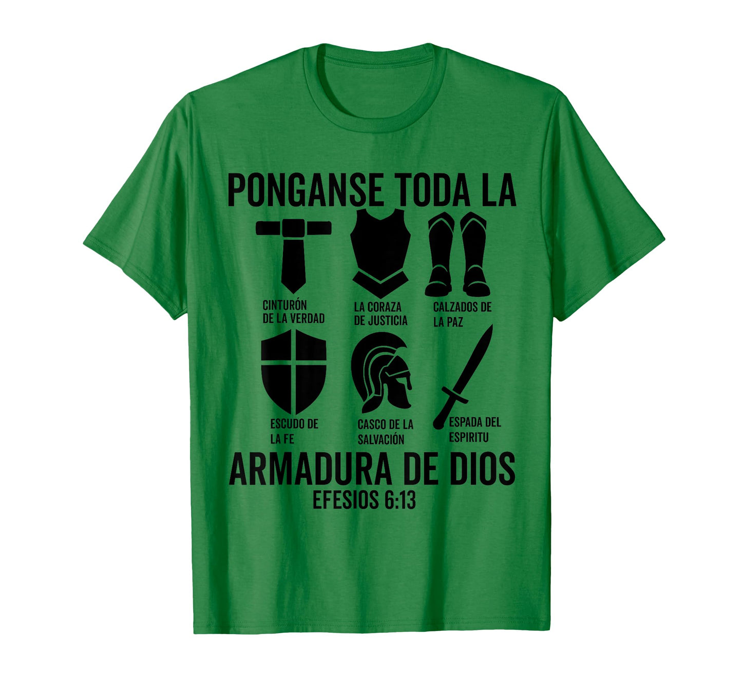 Camiseta cristiana espanol Efesios 6:13 Spanish Christians T-Shirt