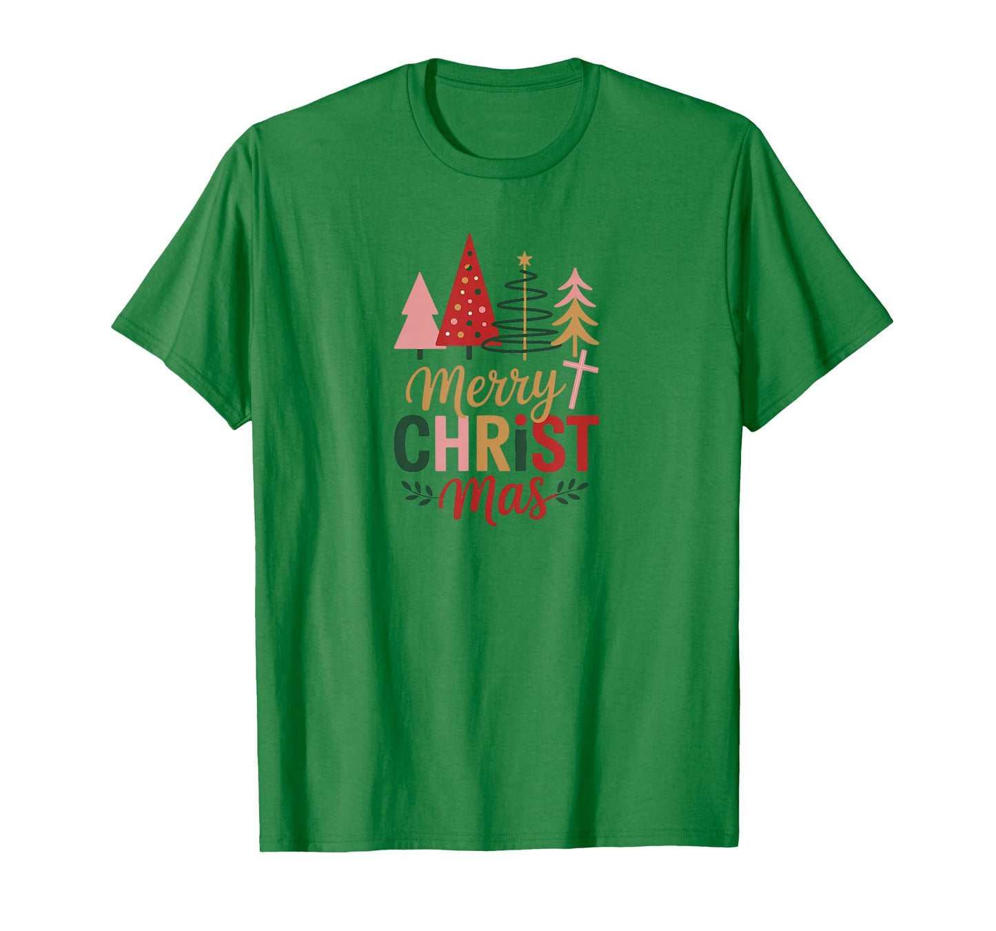 Merry Christmas Tree Christian Holiday T-Shirt