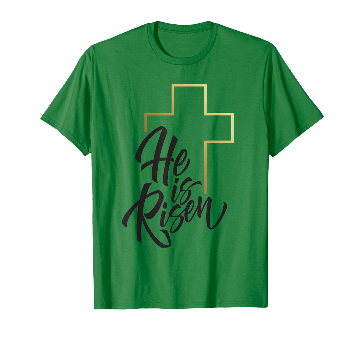 Happy Easter Shirt He Is Risen Jesus Cross Scripture Matthew T-Shirt