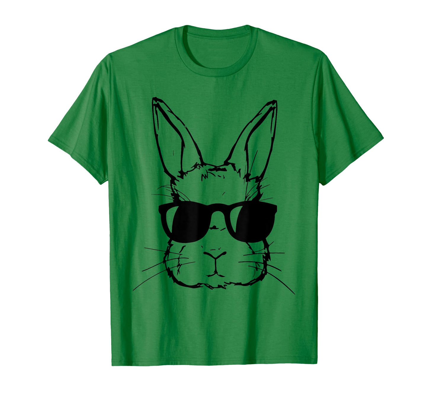 Cute Bunny Rabbit Face Tie Dye Glasses Girl Happy Easter Day T-Shirt