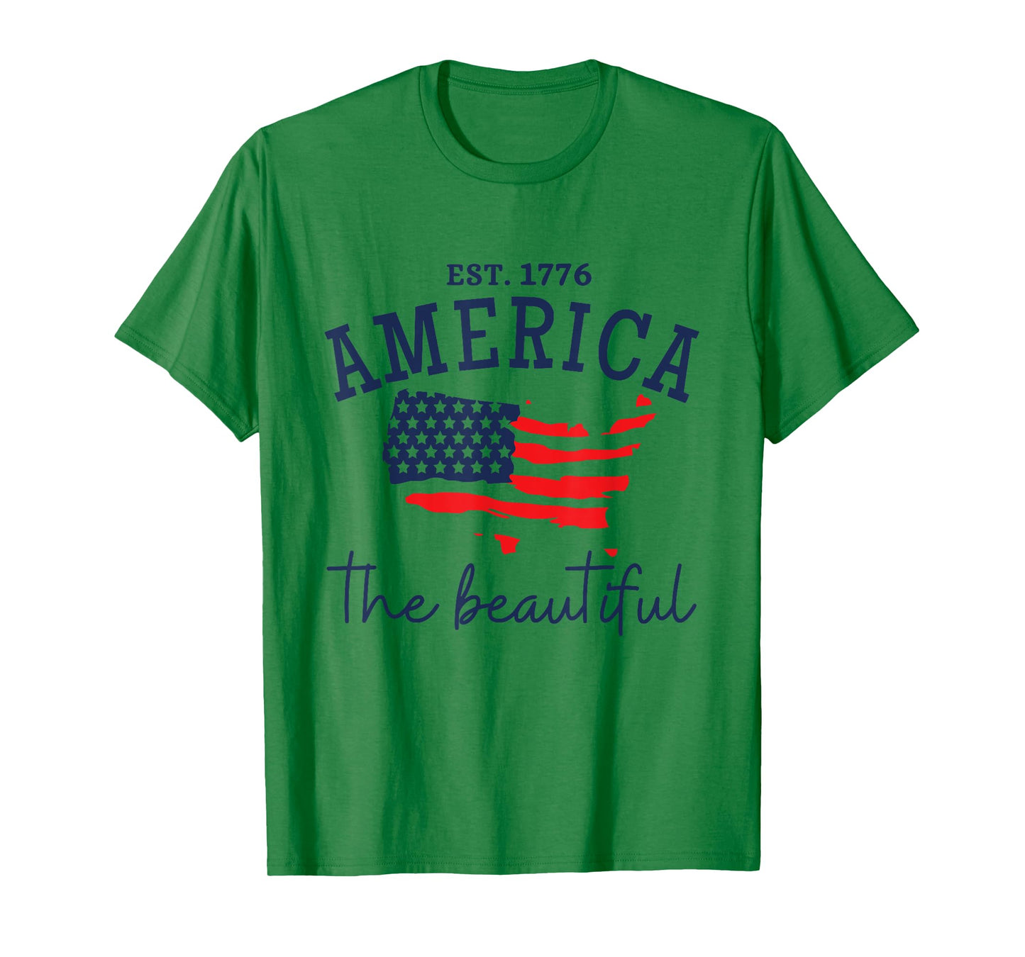 America The Beautiful Patriotic 4th Of July Independen Day T-Shirt