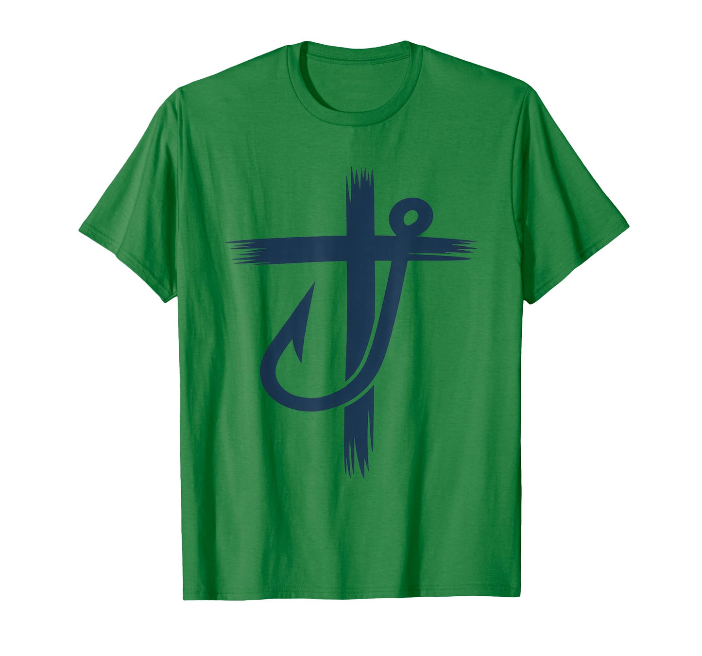 Fisherman Fishing Hook Cross Christian Christianity Christ T-Shirt