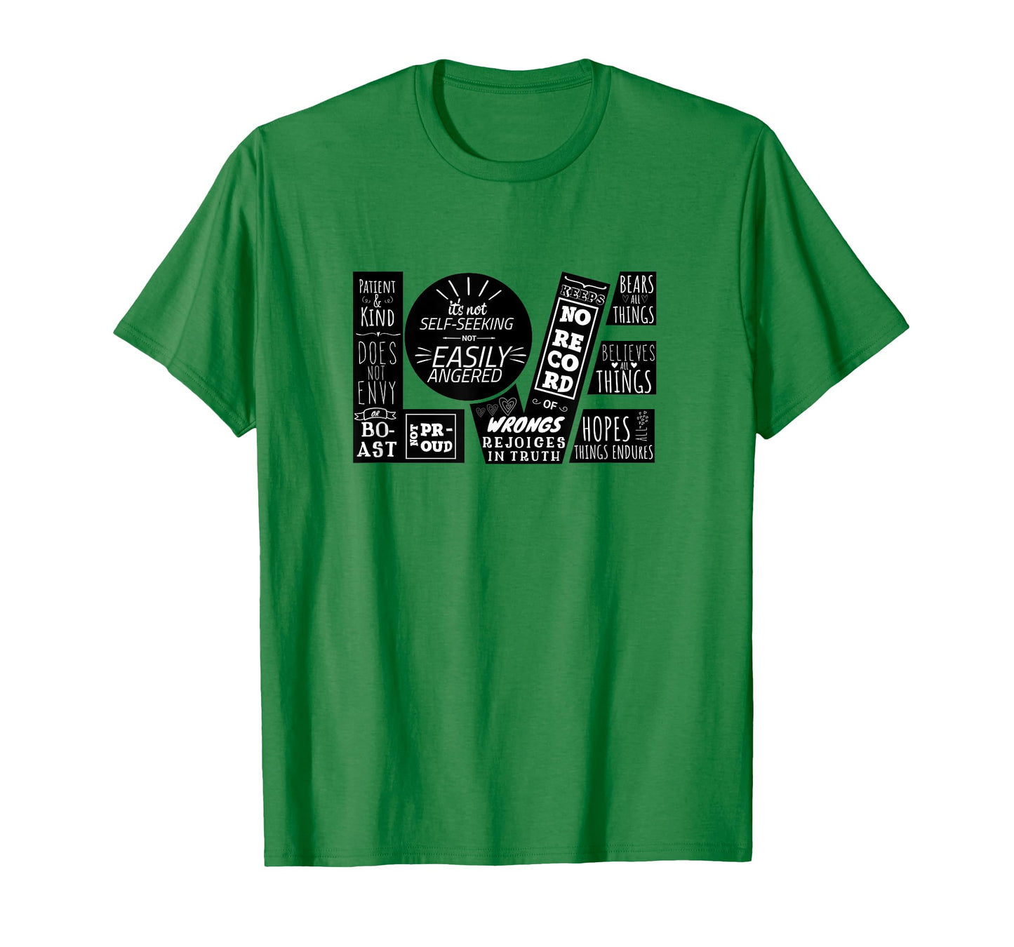 Love is Patient 1 Corinthians 13:4-8 Christian Design T-Shirt
