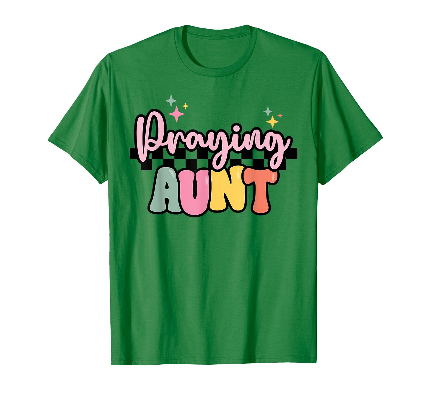 Christian Praying Aunt Auntie Gift Faith Religious Prayer T-Shirt