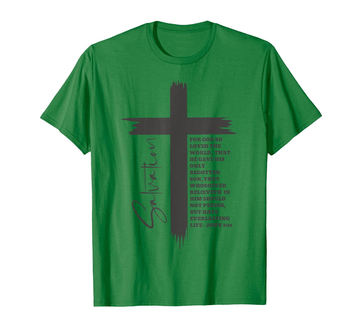 John 3:16 Christian Cross Bible T-Shirt