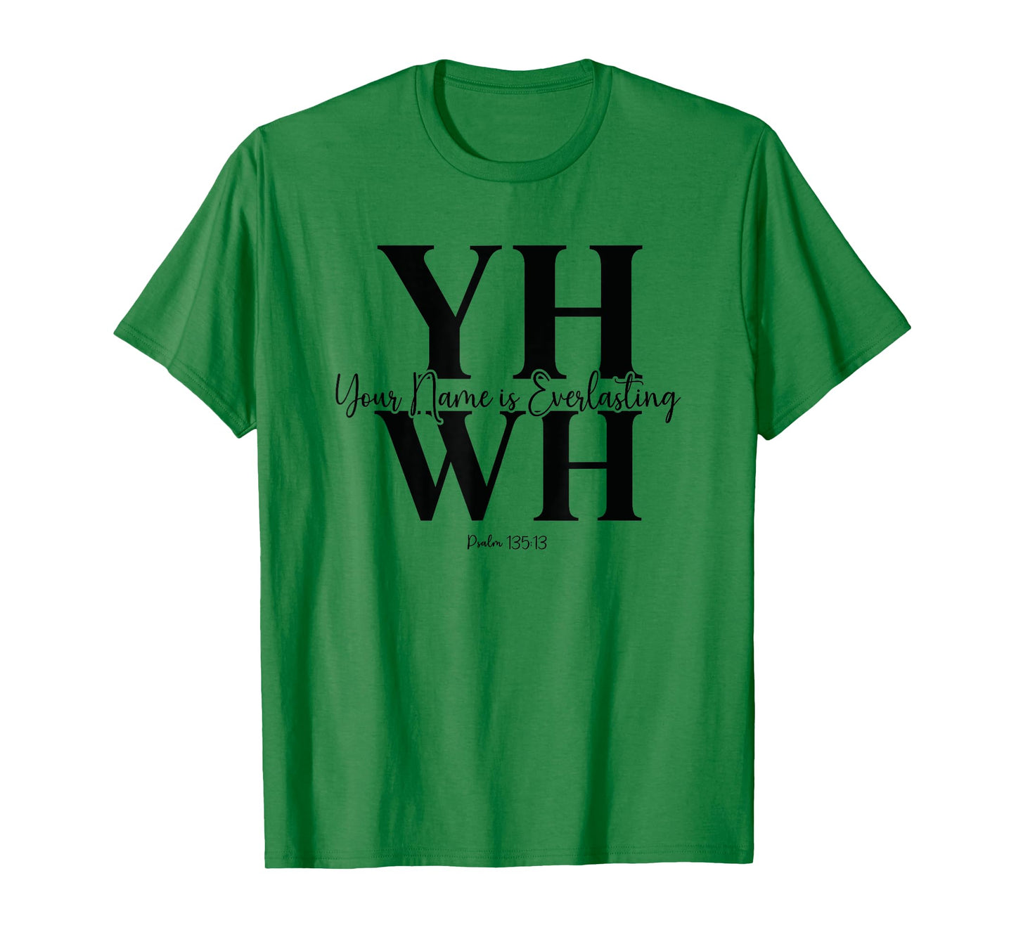YHWH Modern Bold Christian Faith Minimalist Design T-Shirt