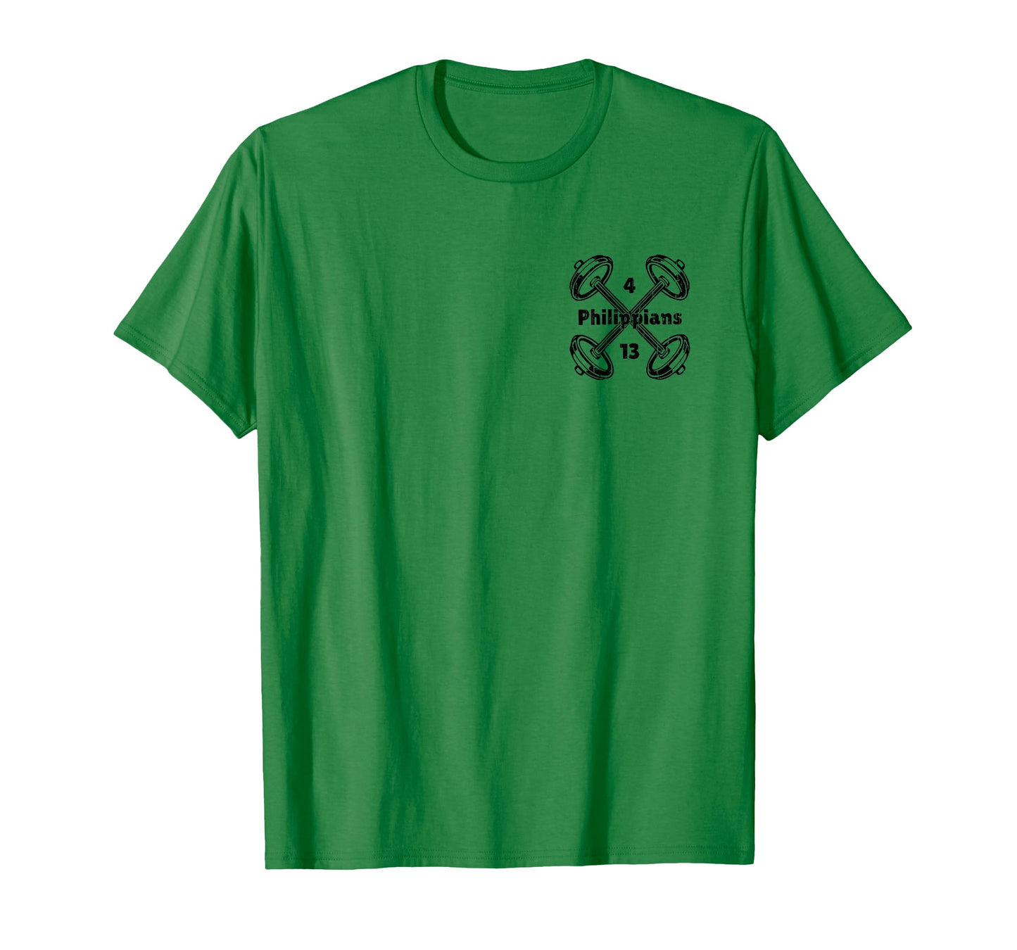 Not by My Strength But His, Christian - Font & Back T-Shirt