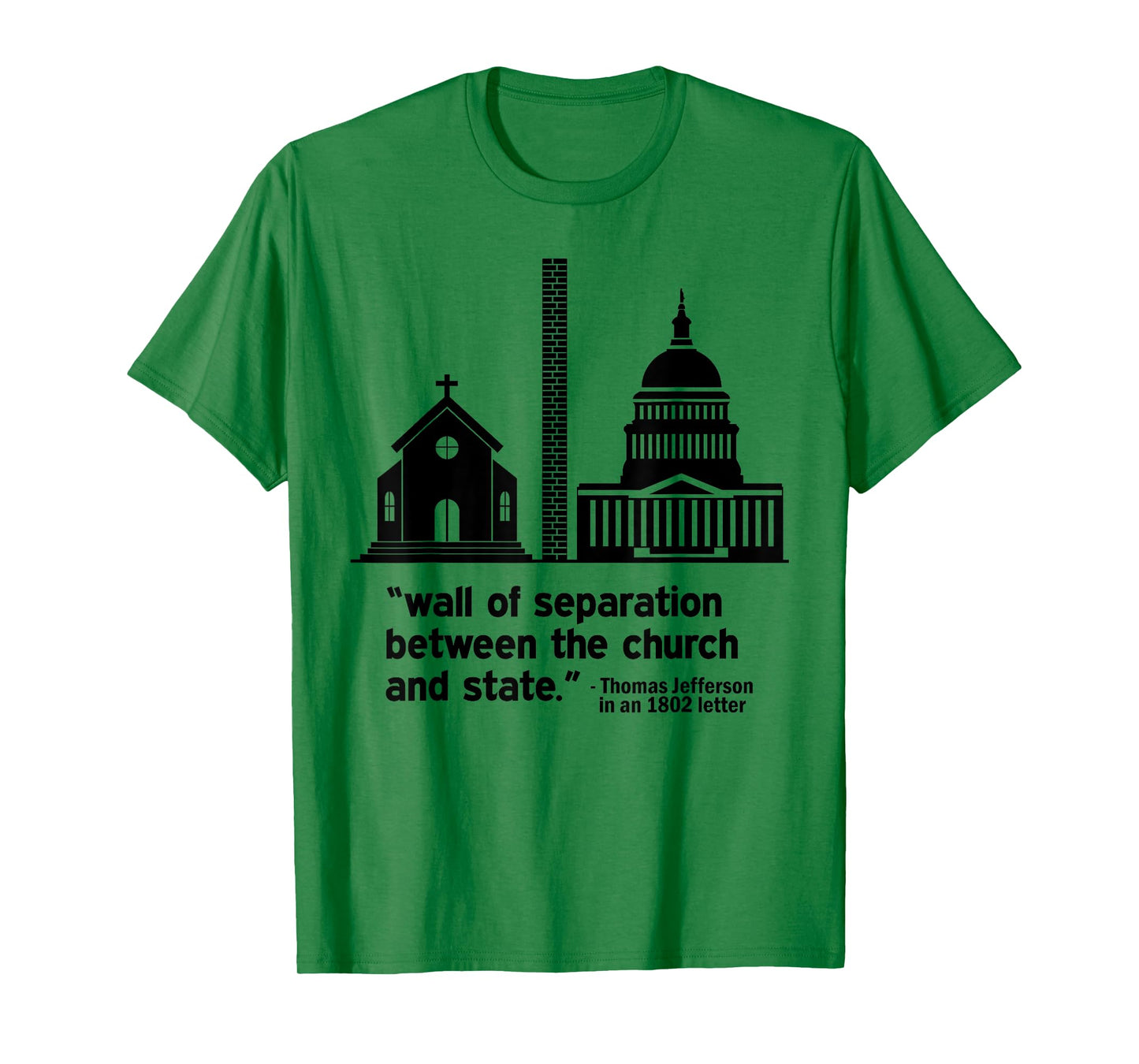 Build the Wall Separation Of Church and State America God T-Shirt