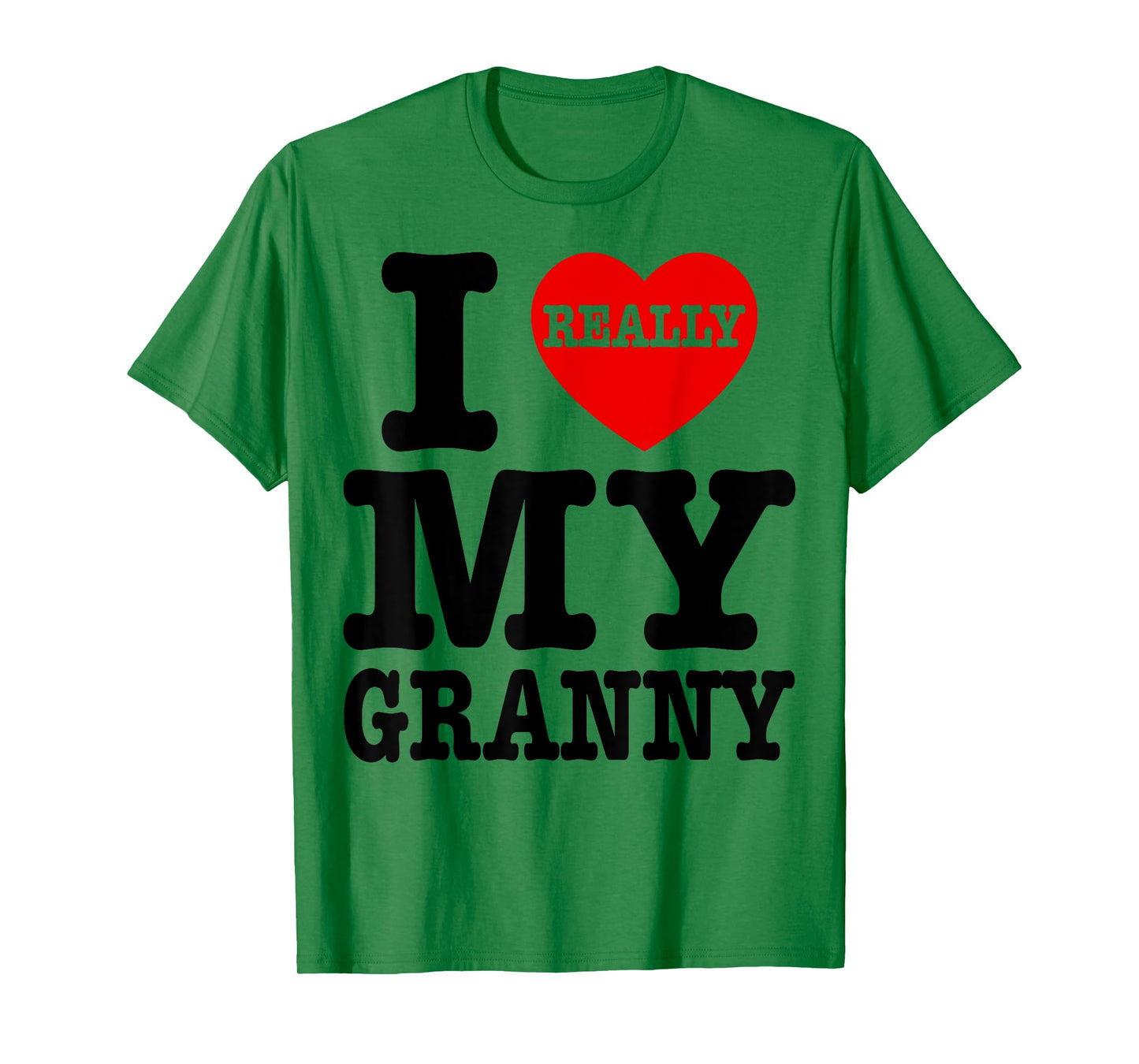 I Love (Heart) My Granny Grandma Kids Granddaughter Grandson T-Shirt