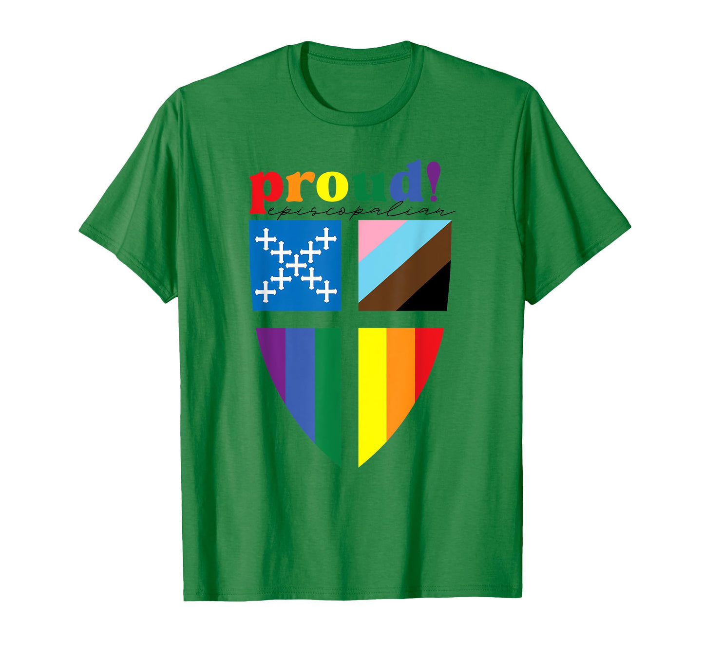 Proud Episcopalian Funny Rainbow Pride T-Shirt
