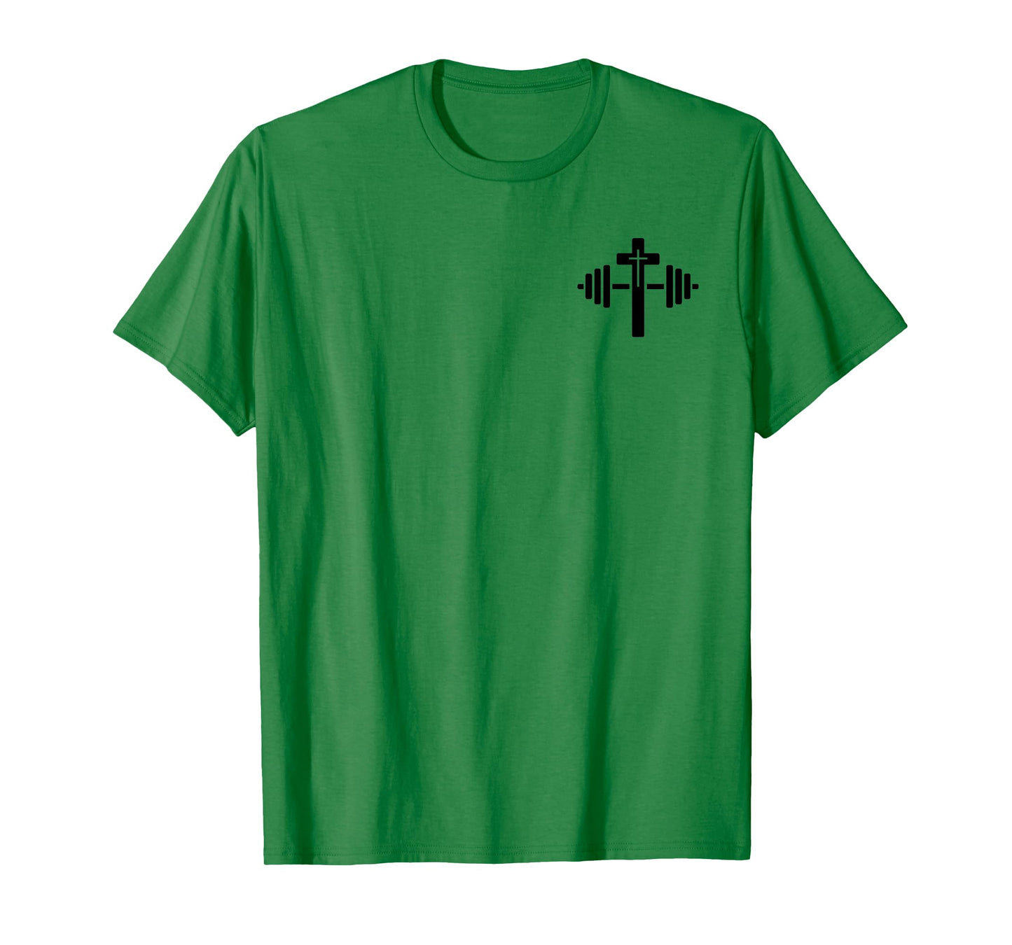 Lift Heavy Pray Hard Christian Workout Apparel 2 Sided T-Shirt