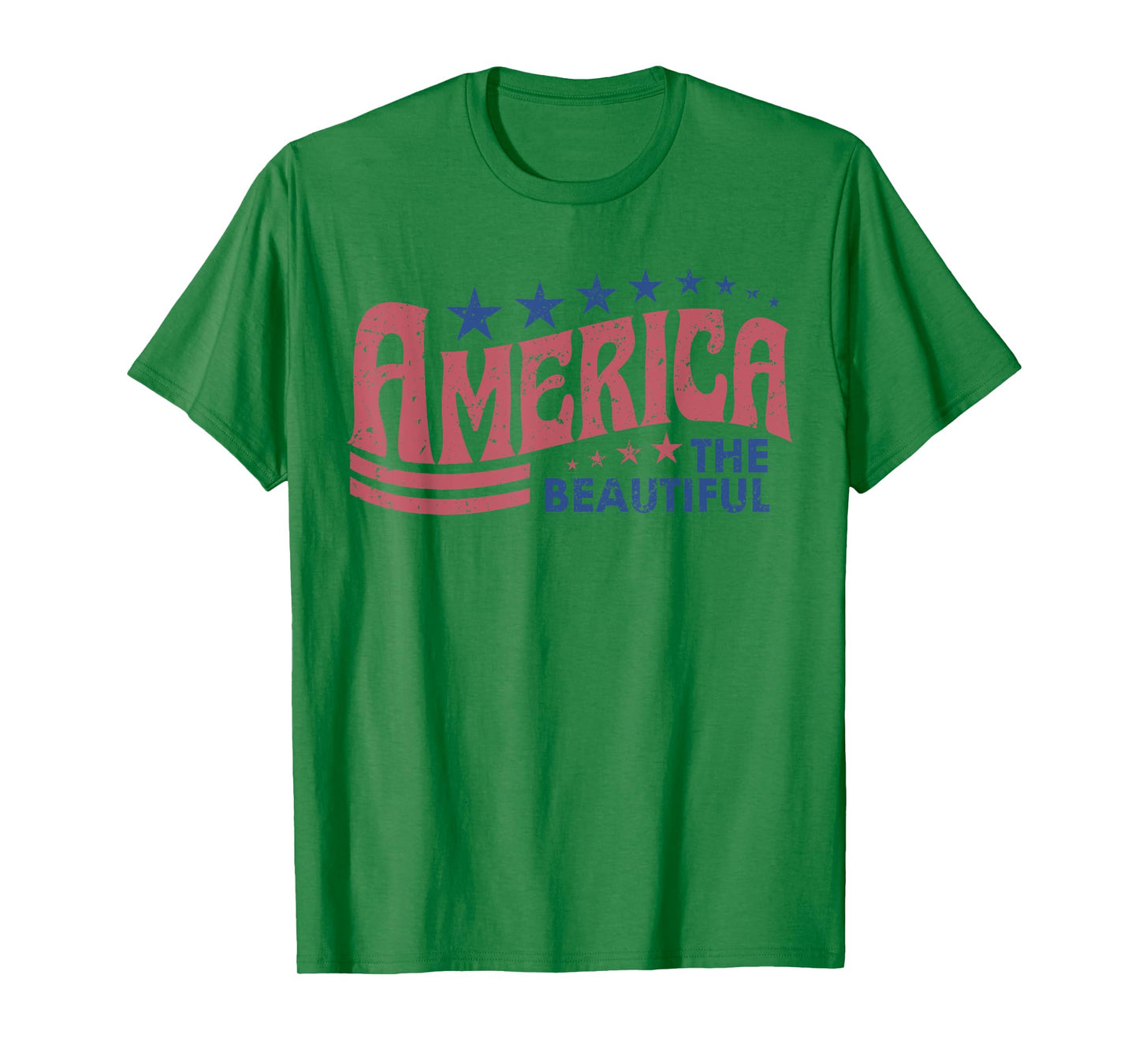 American The Beautiful She Loves Jesus And America Too July T-Shirt