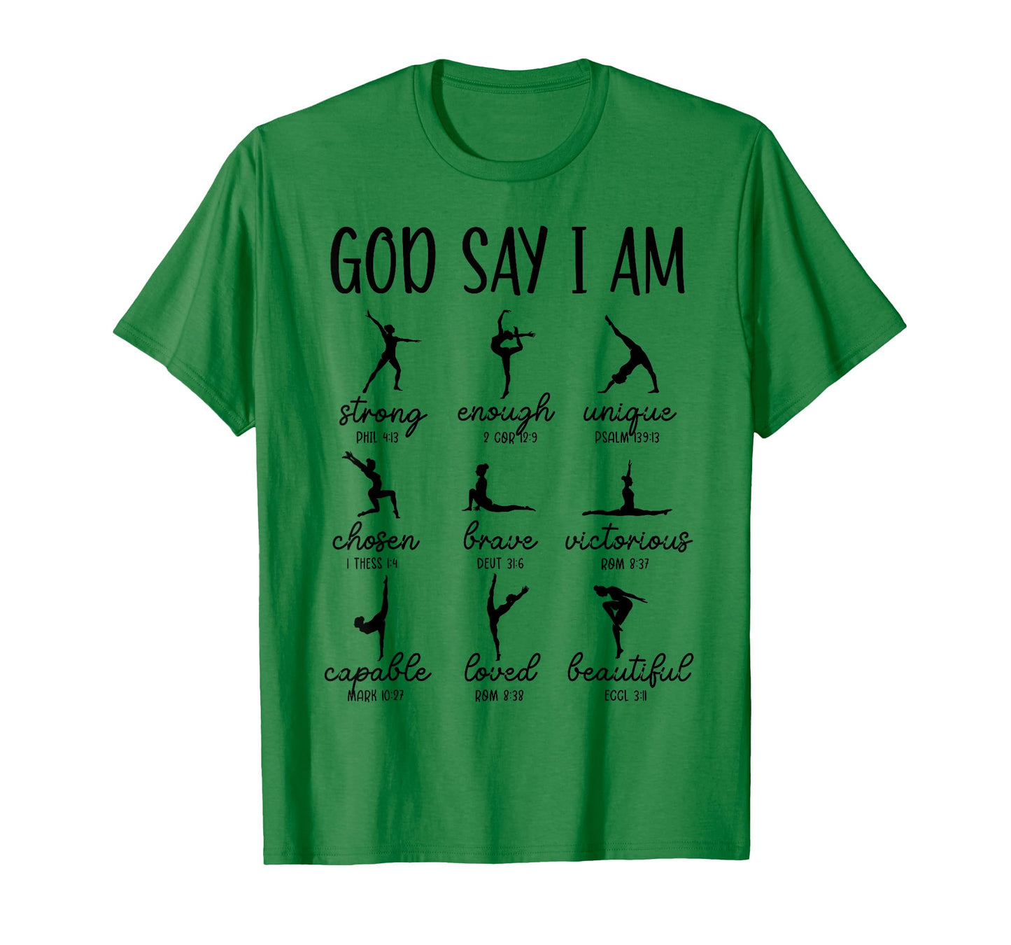 God Says I Am Bible Verse Religious Ballet Dancer T-Shirt