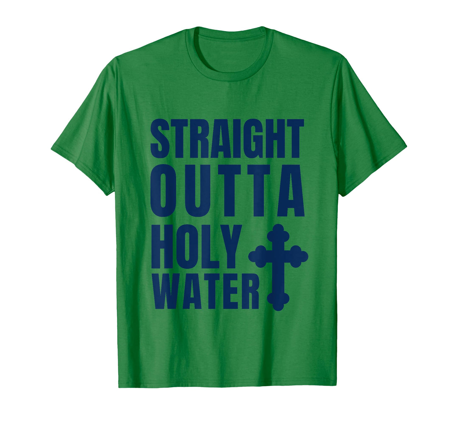 Straight Outta Holy Water Funny Baptism T-Shirt