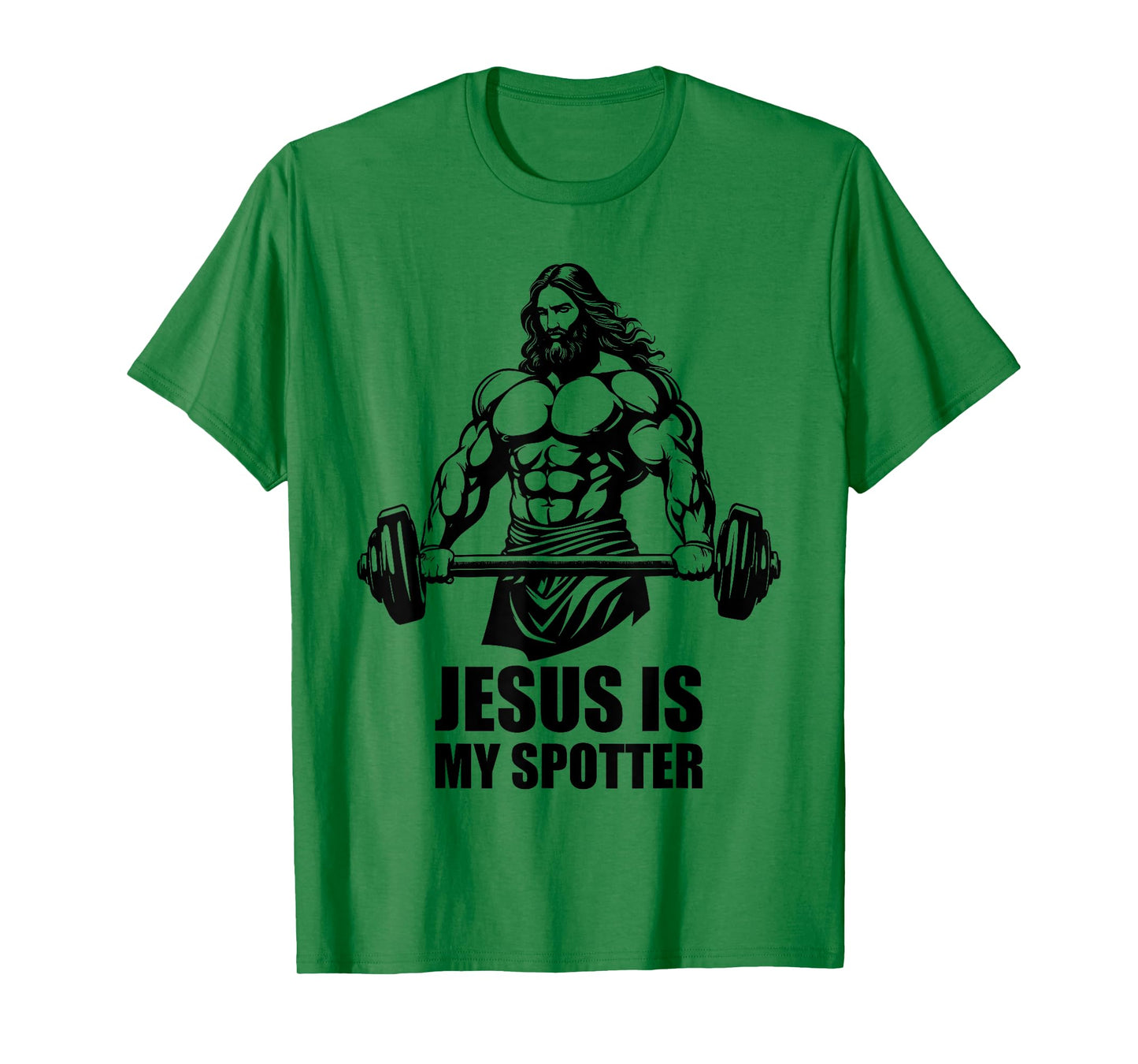 Jesus Is My Spotter in Gym Jesus Christ Christians American T-Shirt