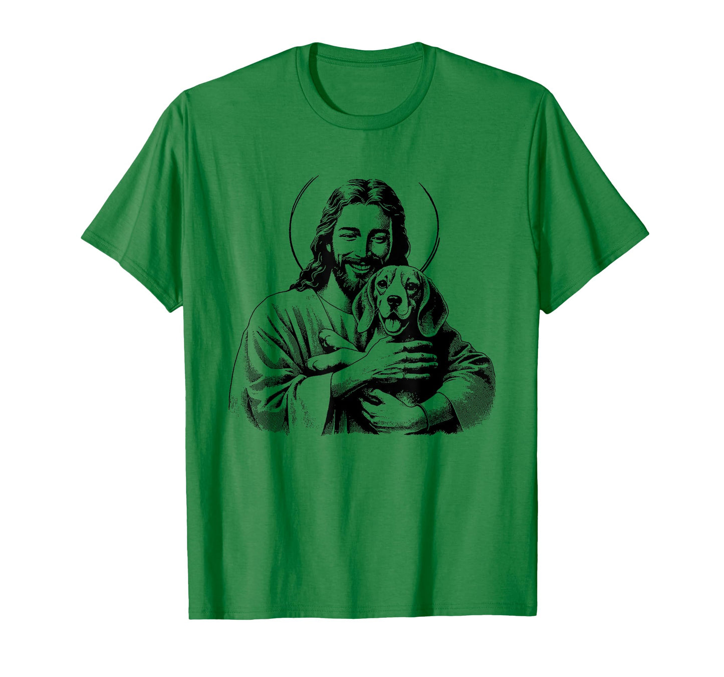 Jesus Beagle Dog - Funny Christian Religious Dog Lover Men Women Kids T-Shirt