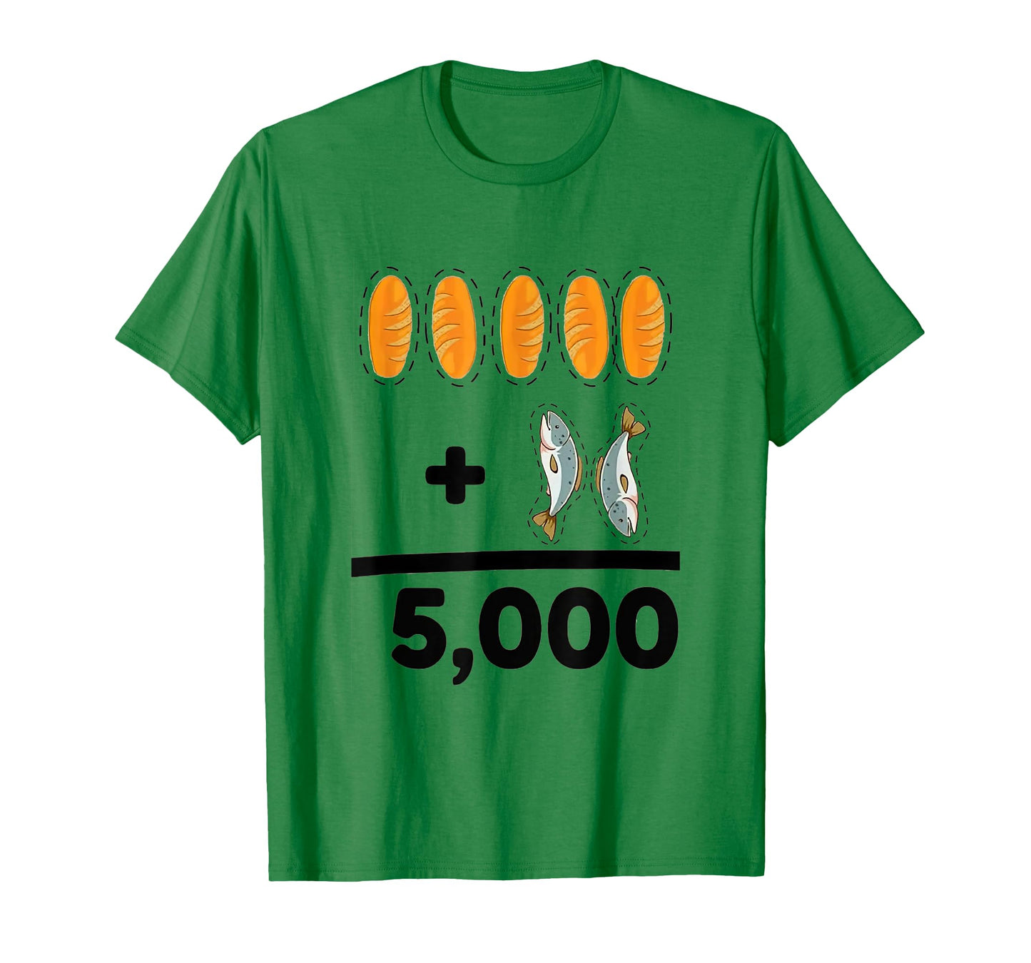 Vintage Jesus Give God Your 5 Loaves Bread and 2 Fish T-Shirt