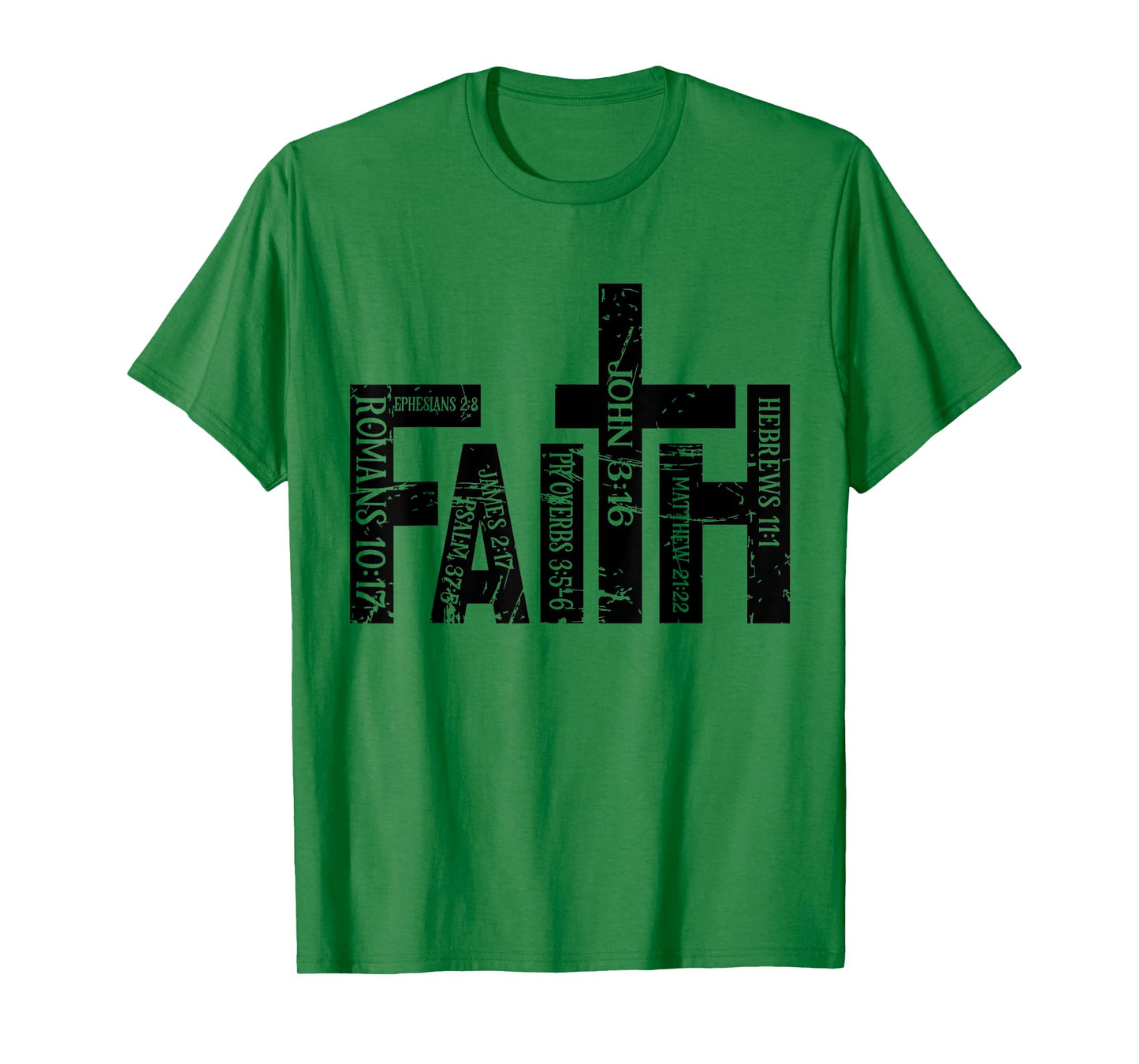 Christian Merch / Faith Bible Verses Cross Psalm Proverbs T-Shirt